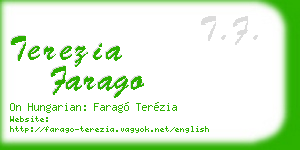 terezia farago business card