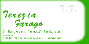 terezia farago business card